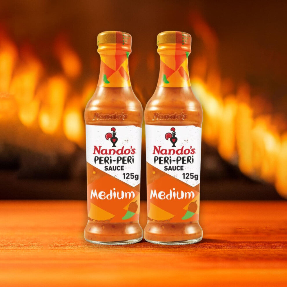 Nando's Medium Peri-Peri Sauce – 125ml (Pack of 2)