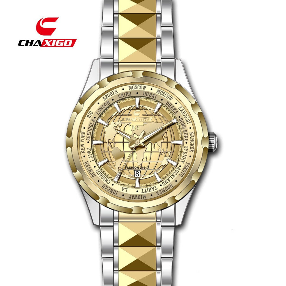 (Interlaced gold 2461-4, Female style) CHAXIGO Cassig fashionable men's watches, couple waterproof, business women's quartz watches