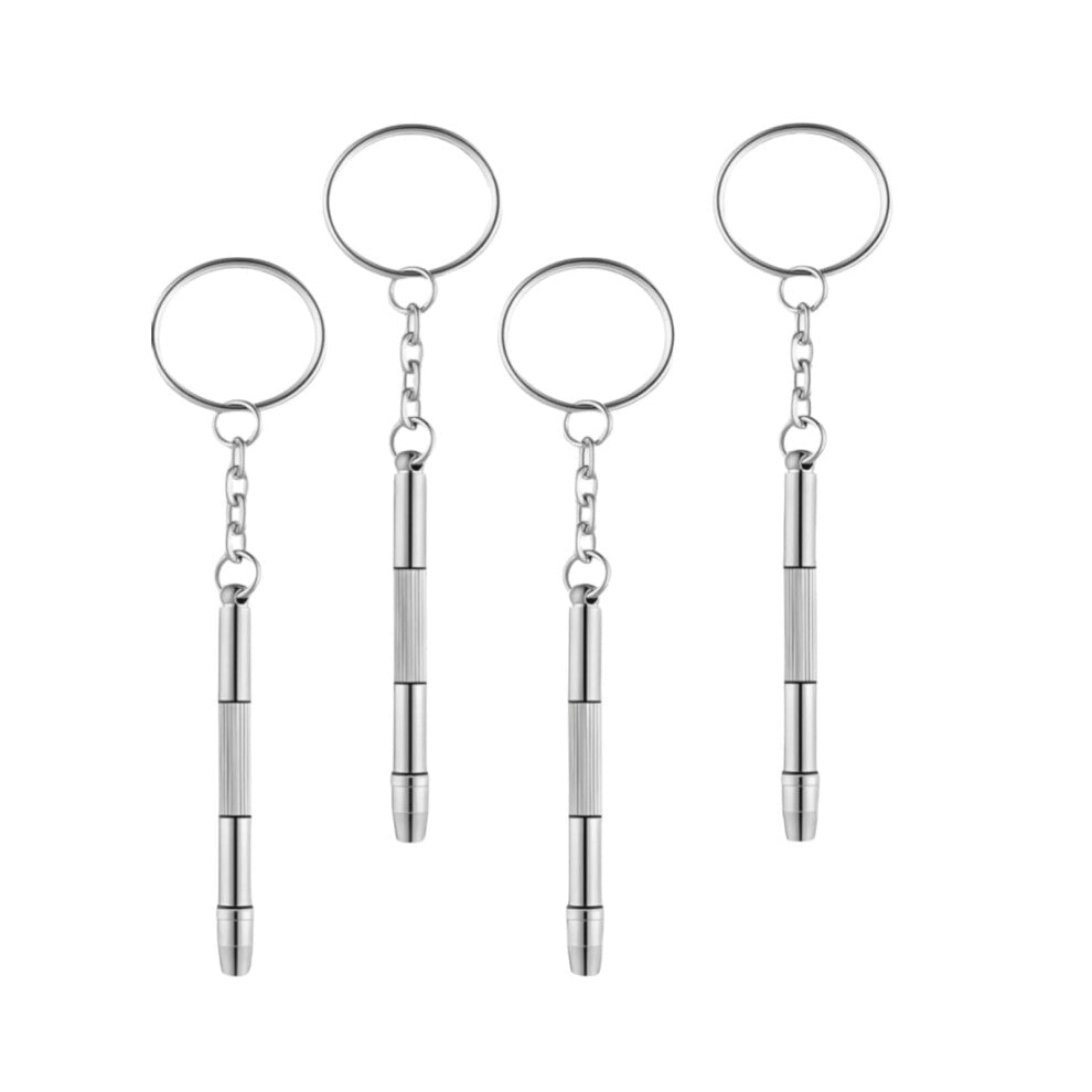 Mini Eyeglasses Screwdriver Set 4PCS 锛?3-in-1 Multifunctional Repair Tool, Portable Eyewear & Watch Fixing Kit, Ideal for Sunglasses, Watch