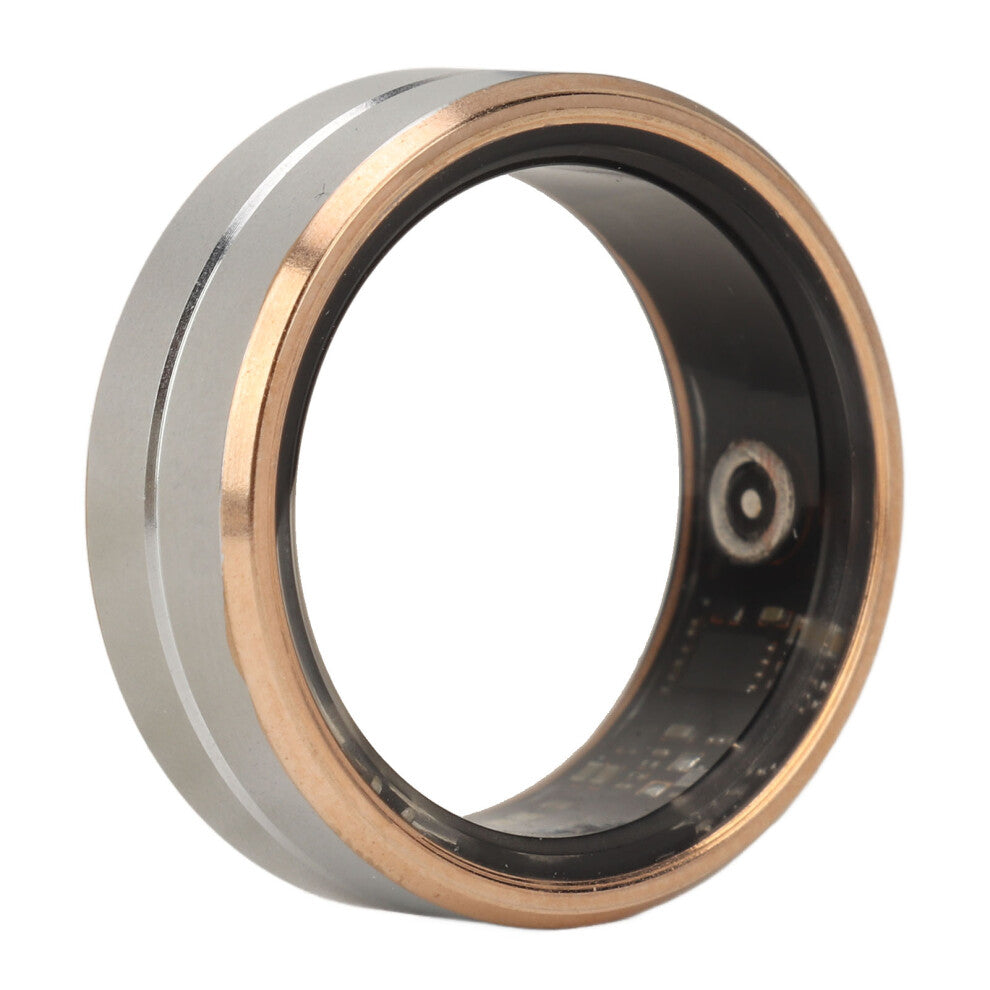 Smart Ring Fitness Tracker Ceramic Stainless Steel Sleep Monitoring Camera Control IP68 Waterproof Smart Health Ring with APP for Men and W