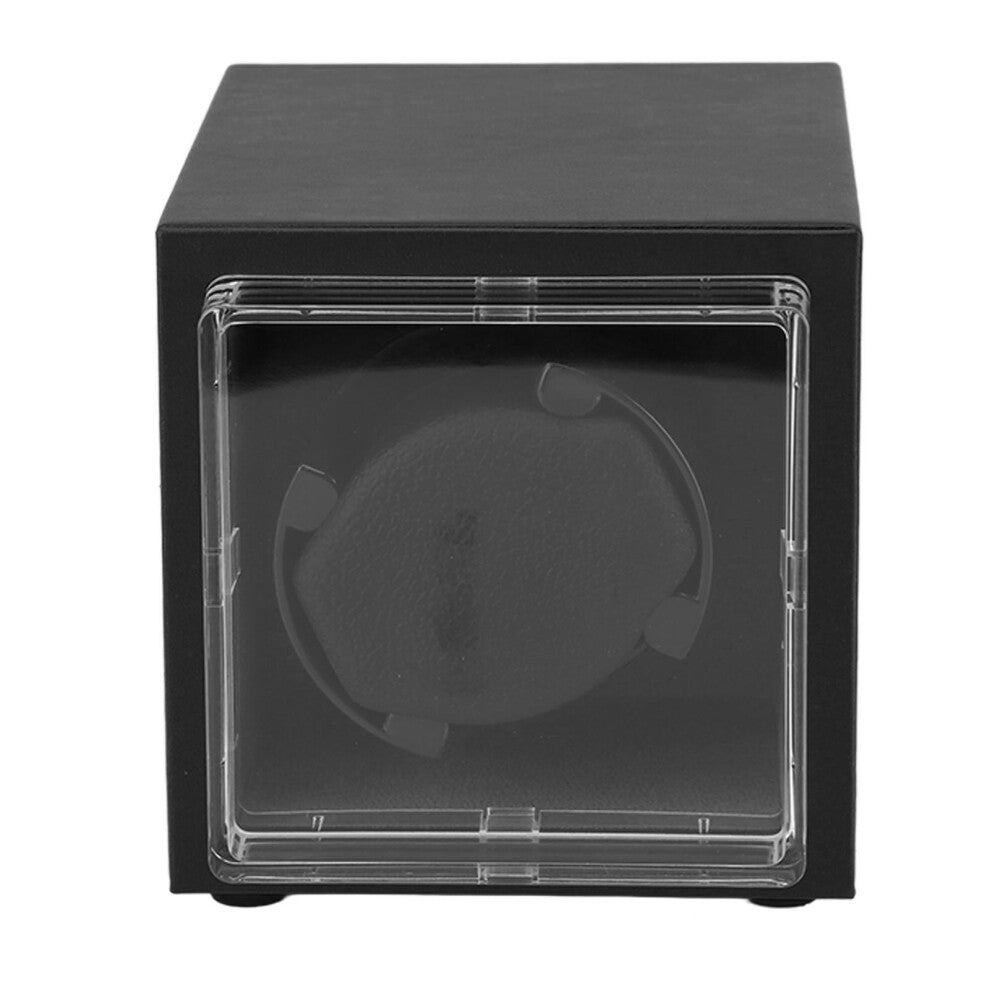 Automatic Single Watch Winder 5 Rotation Modes with Light 2 Power Supply Modes 10W Watch Box for Automatic Watches Travel Black