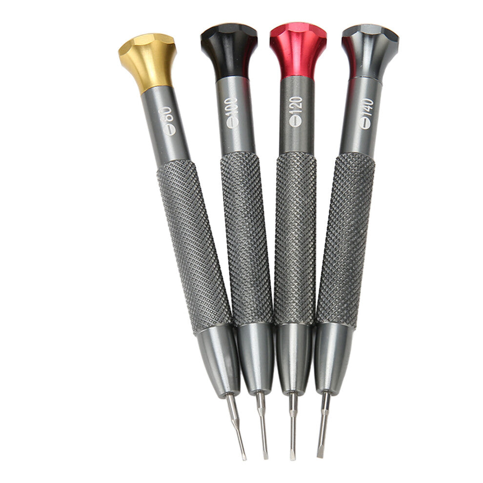 4pcs Stainless Steel Watchmaker Slot Screwdriver Set Watch Repair Tools Kits for Watches Jewelry Glasses