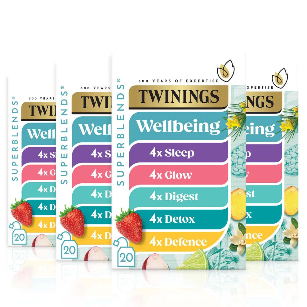 Twinings Superblends Wellbeing Collection - 80 Bags