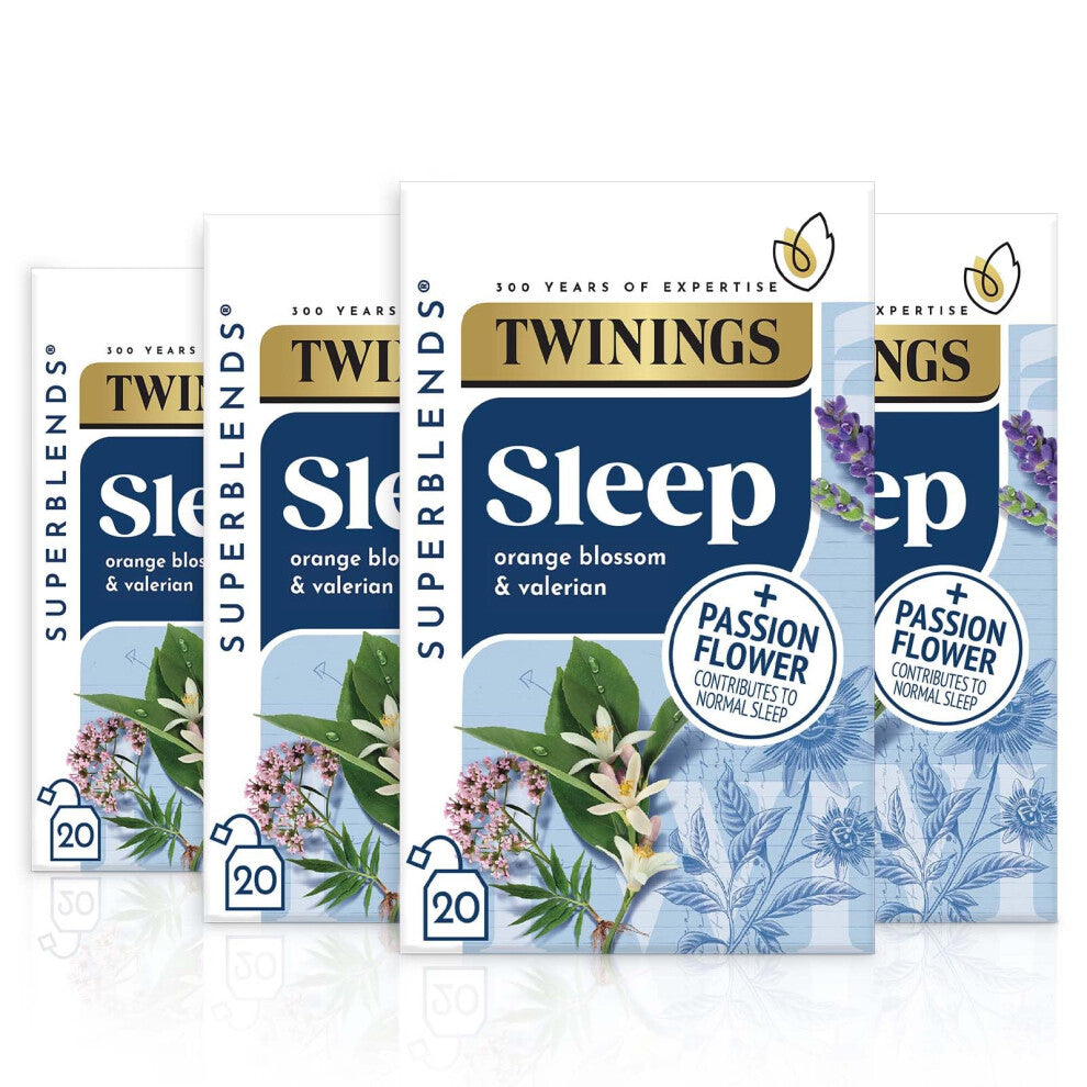 Twinings Superblends Sleep Tea, Valerian Root & Orange Blossom, 80 Bags