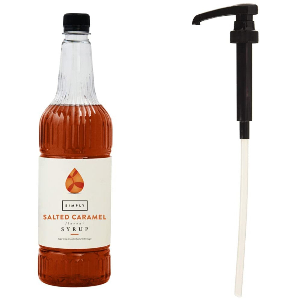 Simply Salted Caramel Syrup - Vegan, 1L + Pump