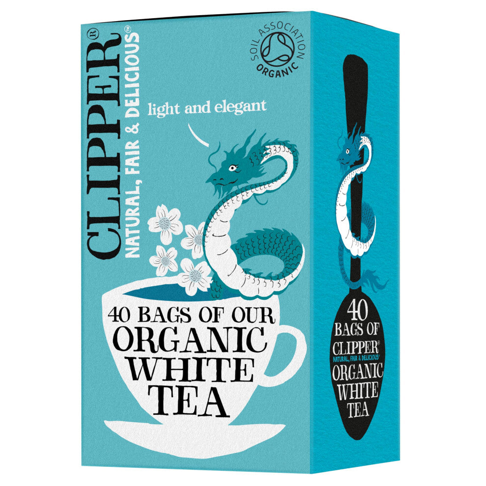 Clipper Organic White Tea Bags 40 Bags, Natural