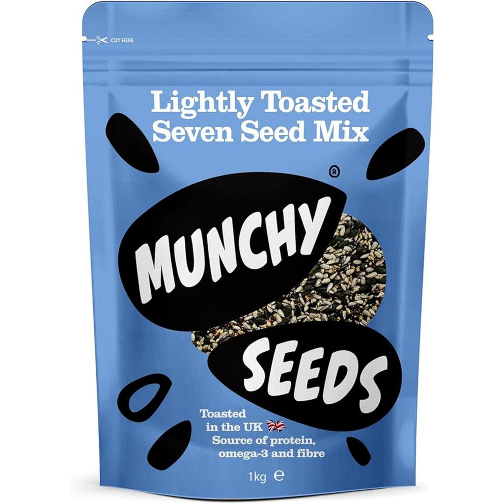 Munchy Seeds 7 Seed Mix 1KG, Toasted