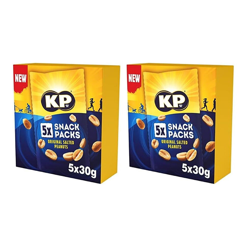 KP Salted Peanuts Multipack, 5 x 30g (Pack of 2)