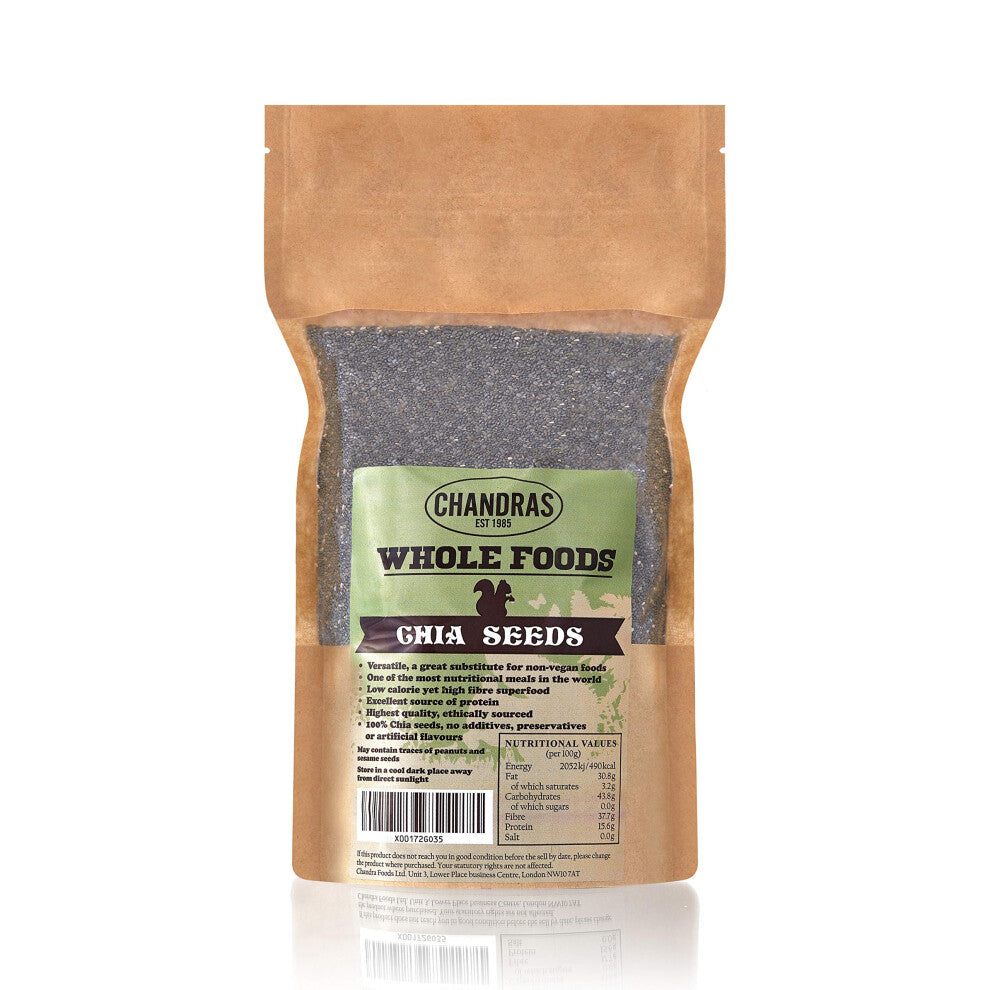 Chandra Whole Foods Raw Chia Seeds, 1KG, High Fibre