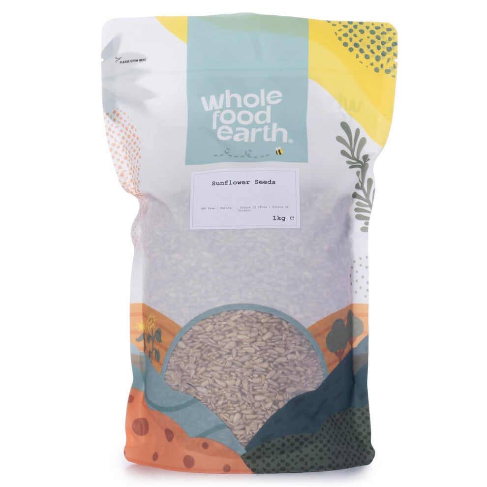 Wholefood Earth Sunflower Seeds - 1kg - Natural - High Fibre - Source of Protein