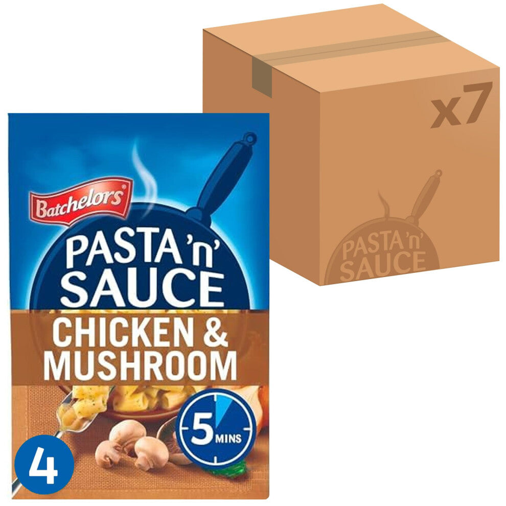 Batchelors Pasta 'n' Sauce Chicken & Mushroom Pasta Ready Meal, 99 g Packet (Pack of 7)