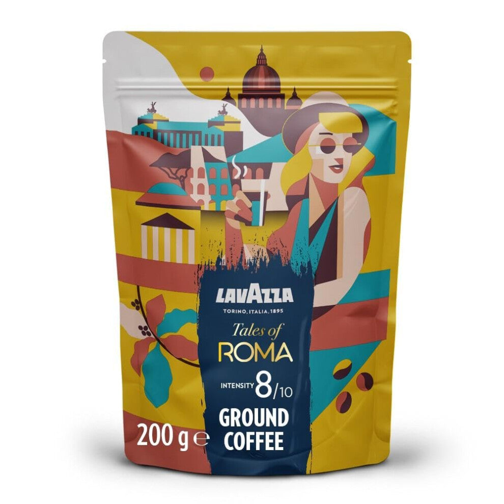 Lavazza Tales of Roma Coffee, 200g, Hazelnut & Dark Chocolate