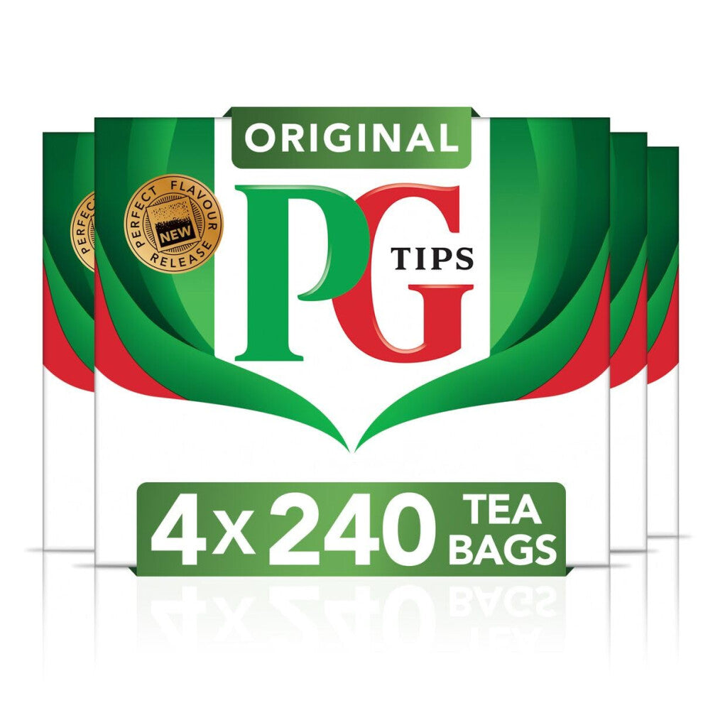 PG Tips Original Black Tea Bags, 4 x 240 (960 Bags)