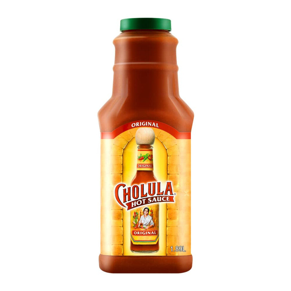 Cholula Original Hot Sauce 1.89 L | Authentic Mexican Flavour | Tangy Taste & Mild Heat | Versatile Condiment | Large Serving Size