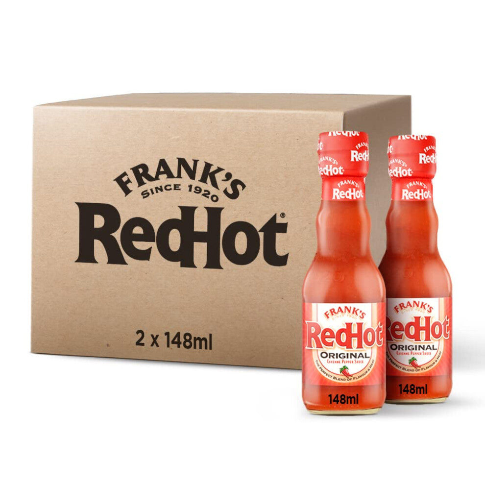 Frank's RedHot Original Cayenne Pepper Sauce 148 ML (Pack of 2)