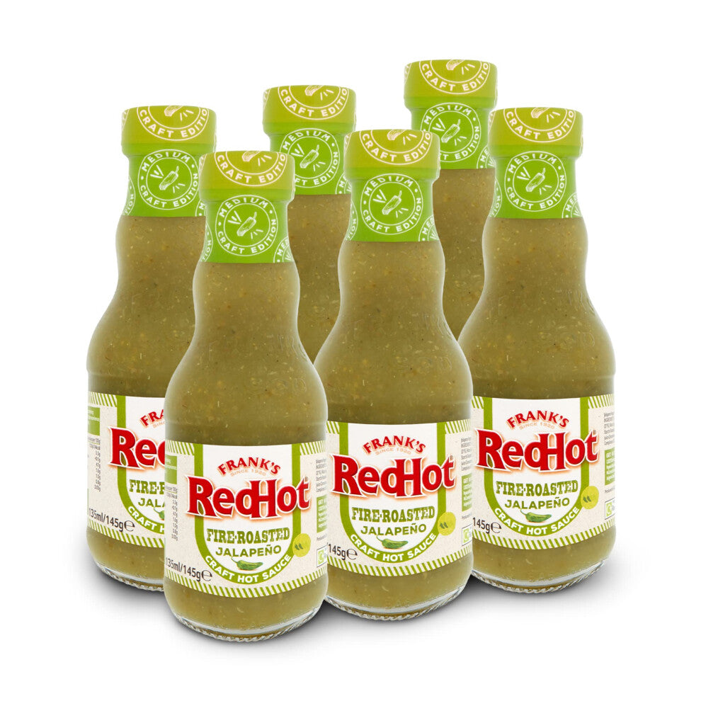Frank's Fire-Roasted Jalapeño Hot Sauce, 6x135ML
