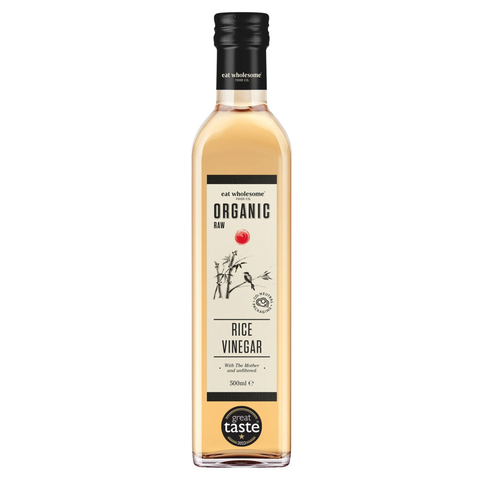 Eat Wholesome Organic Raw Rice Vinegar Unfiltered with The Mother, 500 ml