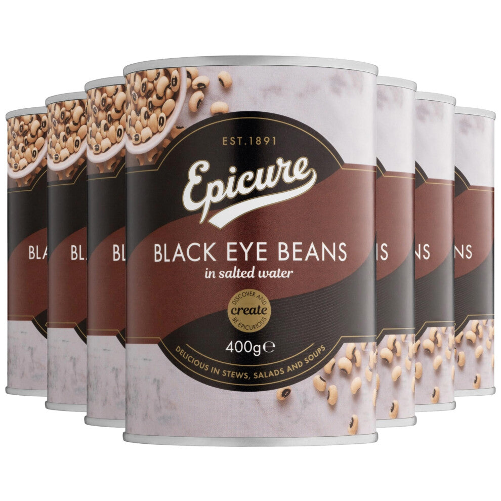 Epicure Black-Eye Beans in Salted Water - 400g - Pack of 12