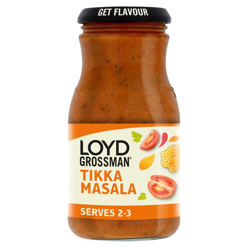 Loyd Grossman, Tikka Masala Curry Sauce, 350 g Jar (Pack of 1)