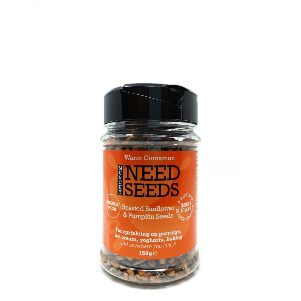 Warm Cinnamon Seeds 150g Shaker – High Protein & Fibre – Munchy Seeds
