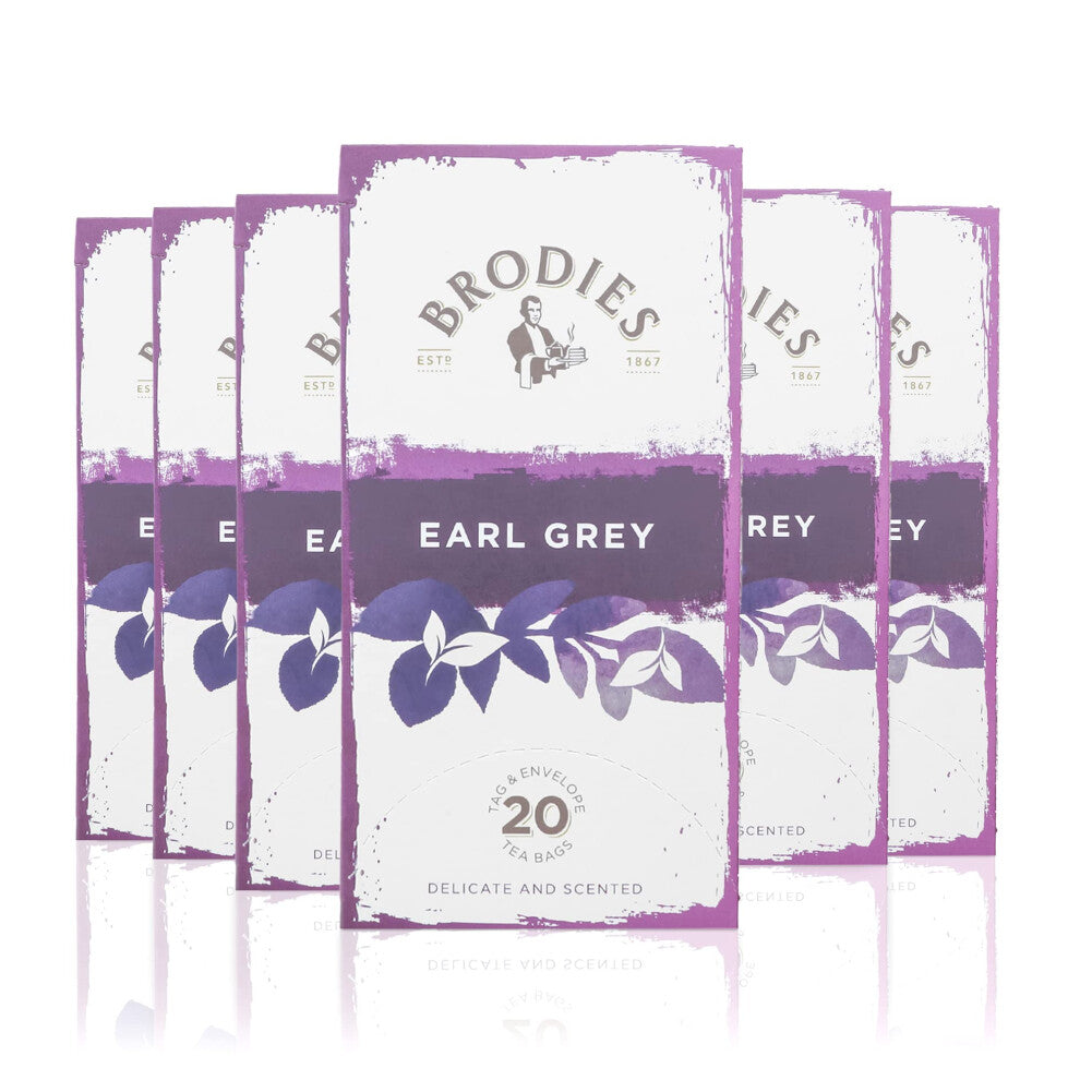 Brodies Earl Grey Tea - 6 Boxes of 20 Bags (120 Total)