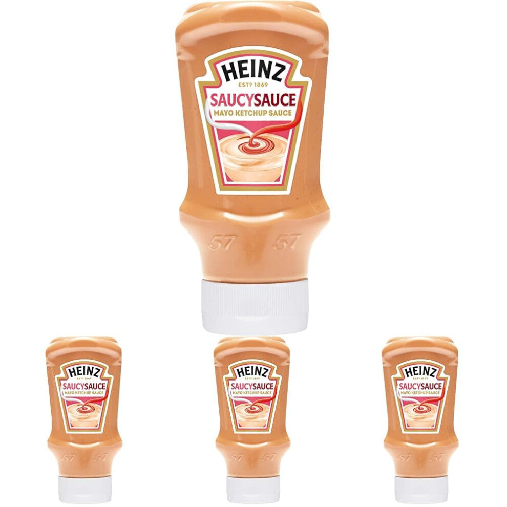 Heinz Saucy Sauce Mayo Ketchup Sauce, 425 g (Pack of 4)