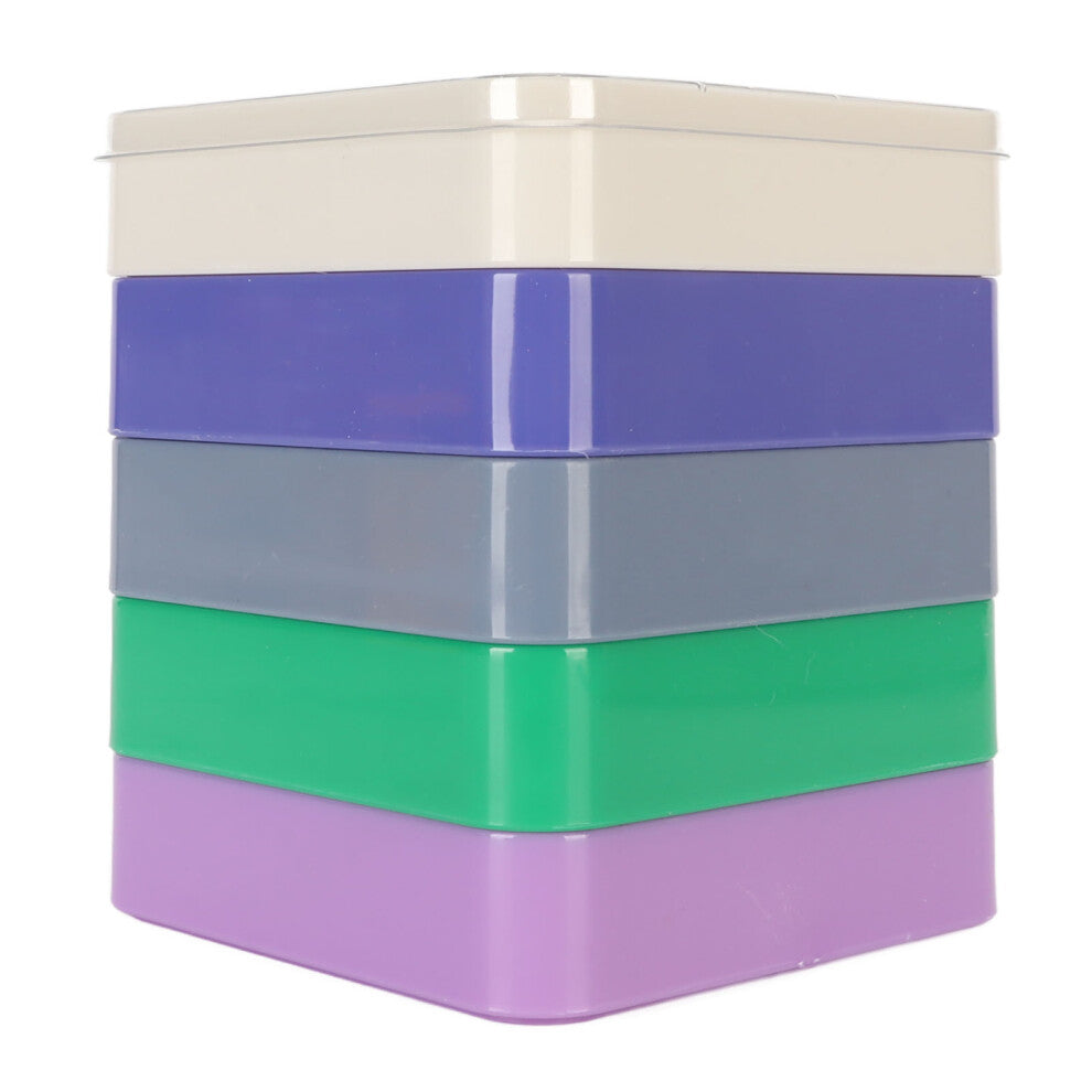 Stackable Watch Repair Tool Storage Box 5 Layer 5 Colors Quadrate Watch Parts Dustproof Container