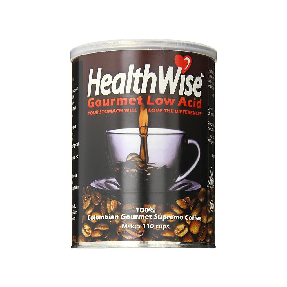 HealthWise Low Acid Ground Coffee | Colombian Arabica