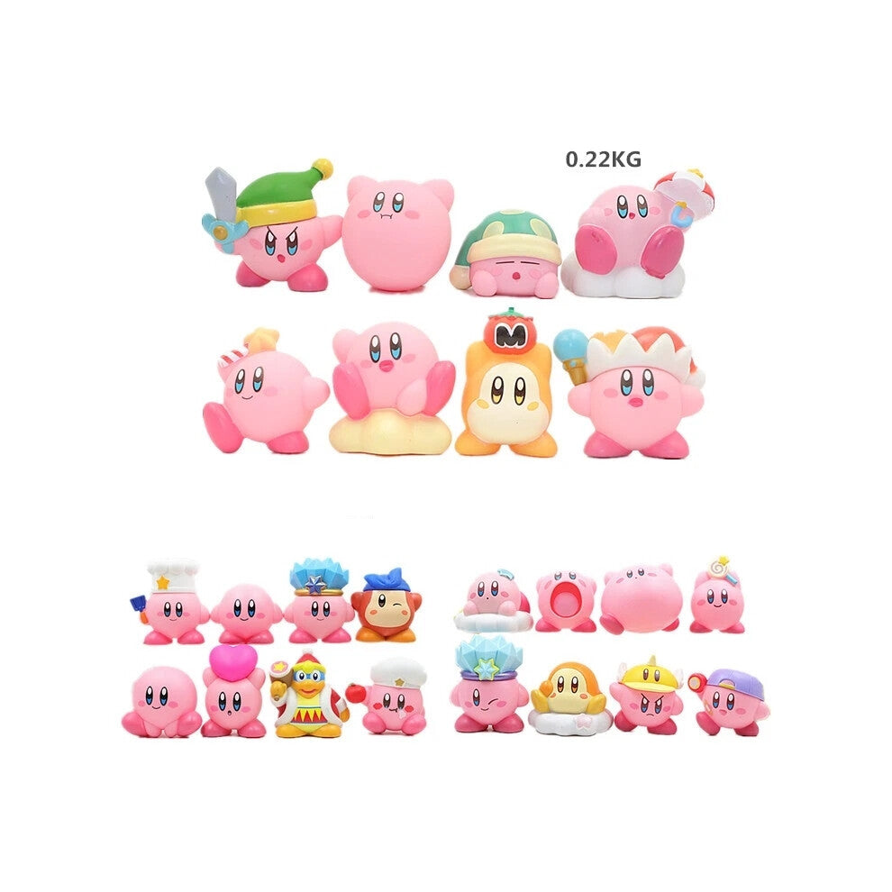 8pcs-set Kirby The Forgotten Land Action Figure Top Caker and Decor Kids Gift