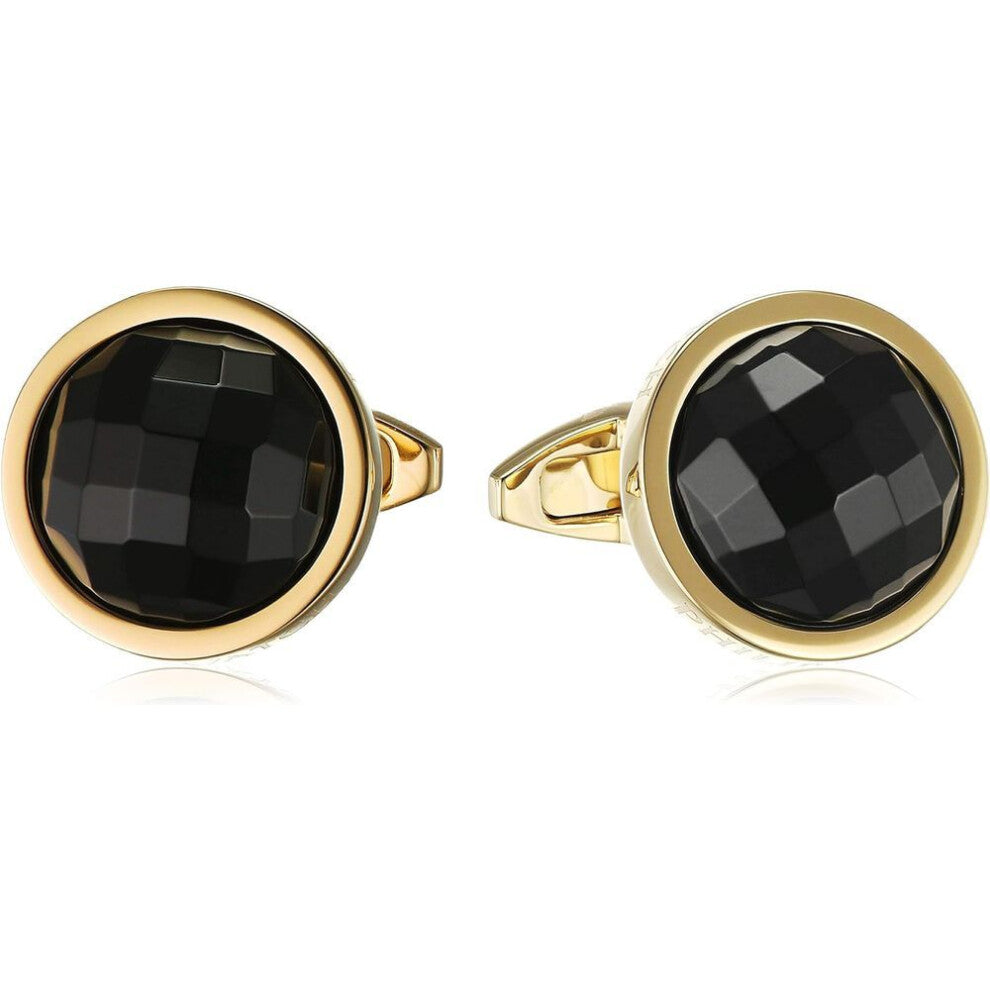 Philip Watch Men's Cufflinks S82ahh10 – Gold-tone Stainless Steel, Round Design