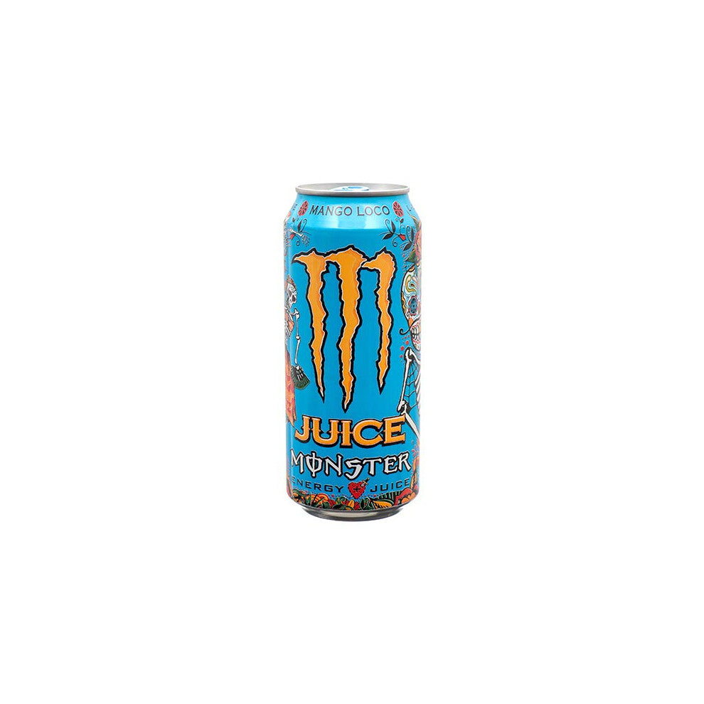 381906 Monster Juce Loco Mango Energy Drink 16 Oz (24-Pack) Fruit Drink Bulk Beverages Fruit Drink Fish Bowl