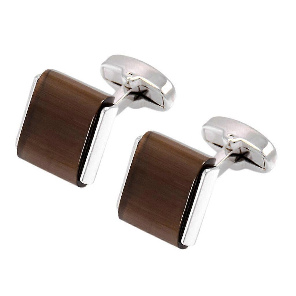 (As show, One size) Solid Brass French Tuxedo Shirt Cufflinks for Mens Wedding Father&#39;s Day Gift