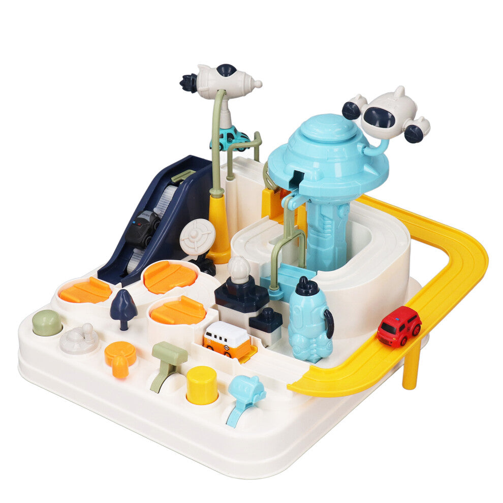 Car Adventure Race Track Toys Games Educational Space Theme Educational Puzzle Car Tracks Playset for Toddlers