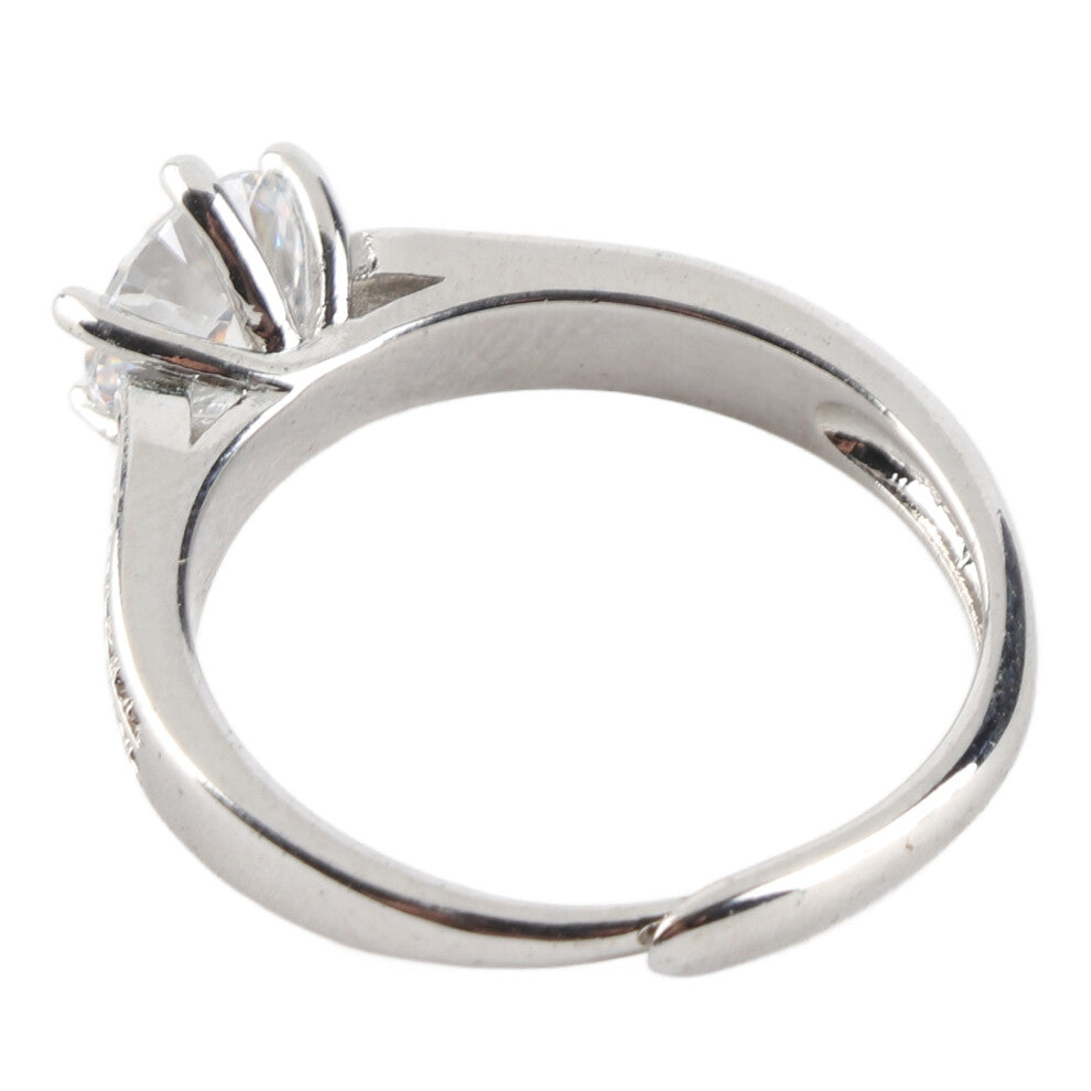 Moissanite Ring 1 Carat Exquisite Details Elegant Moissanite Engagement Ring for Party Date Birthdays