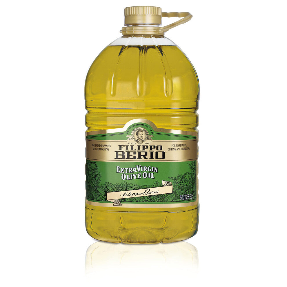 FILIPPO BERIO Extra Virgin Olive Oil, Cooking Oil & Salad Dressing, Bulk bottle, 5Ltr