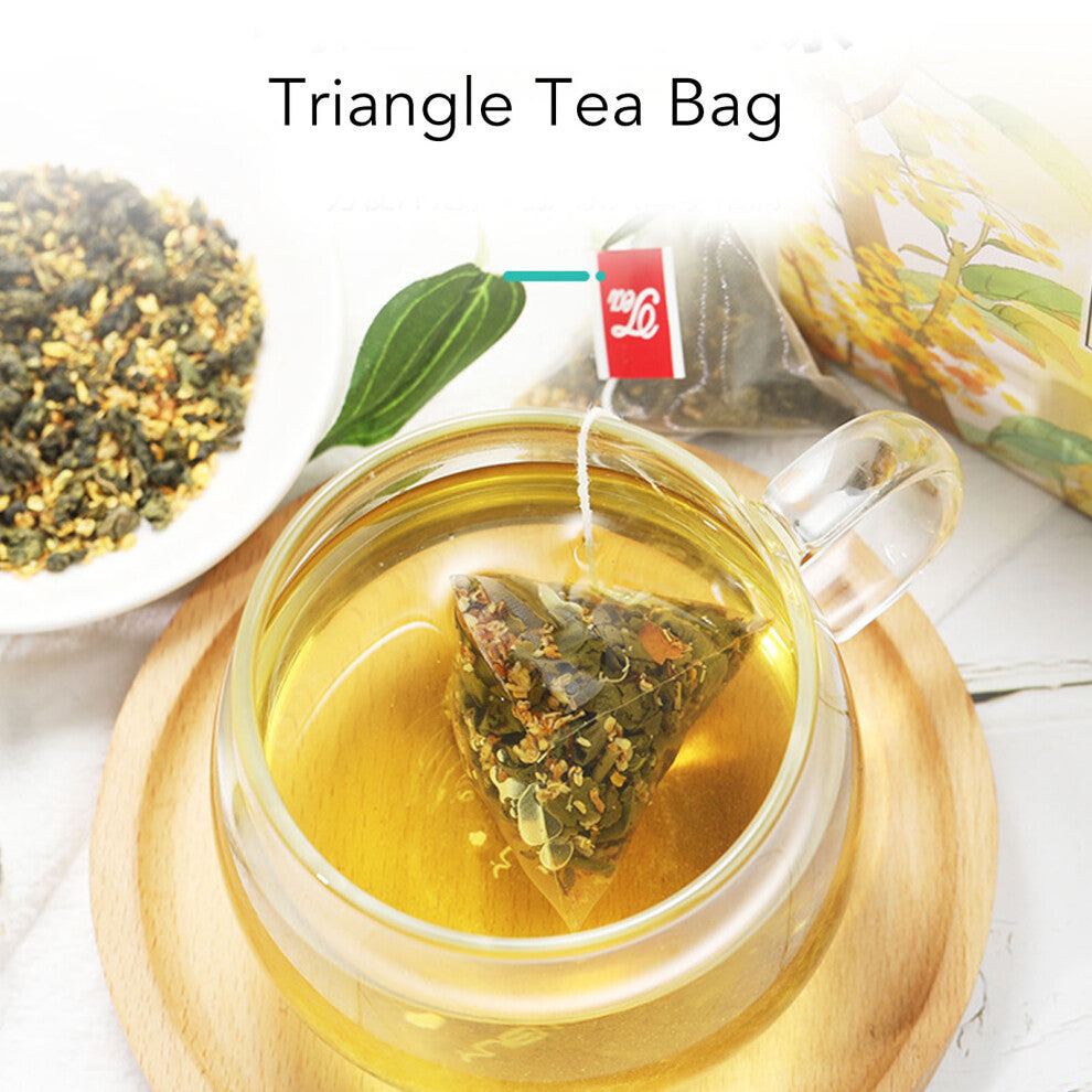 20 Count Tea Oolong Osmanthus Fragrans Flower Leaves Triangle Bag for Home Office