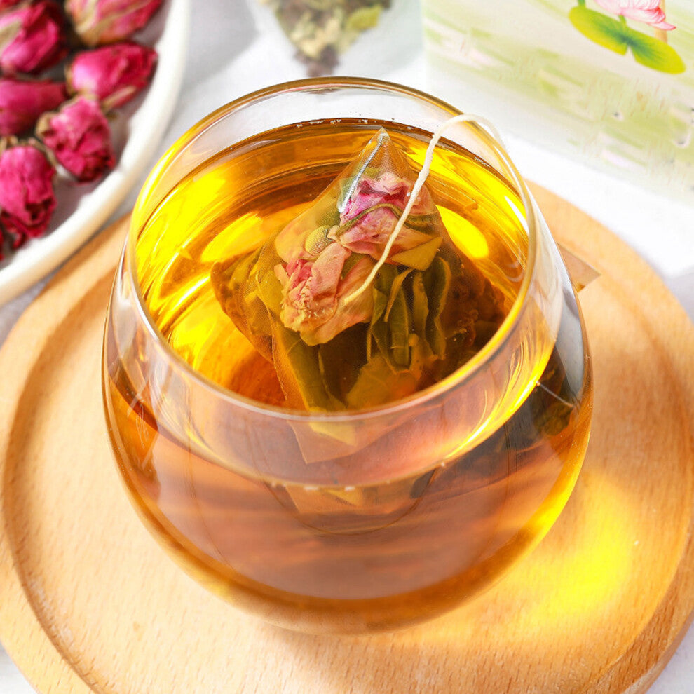 20 Packs Winter Melon Lotusleaf Tea Winter Melon Rose Cassia Triangular Pack Herbal Tea for Home Office