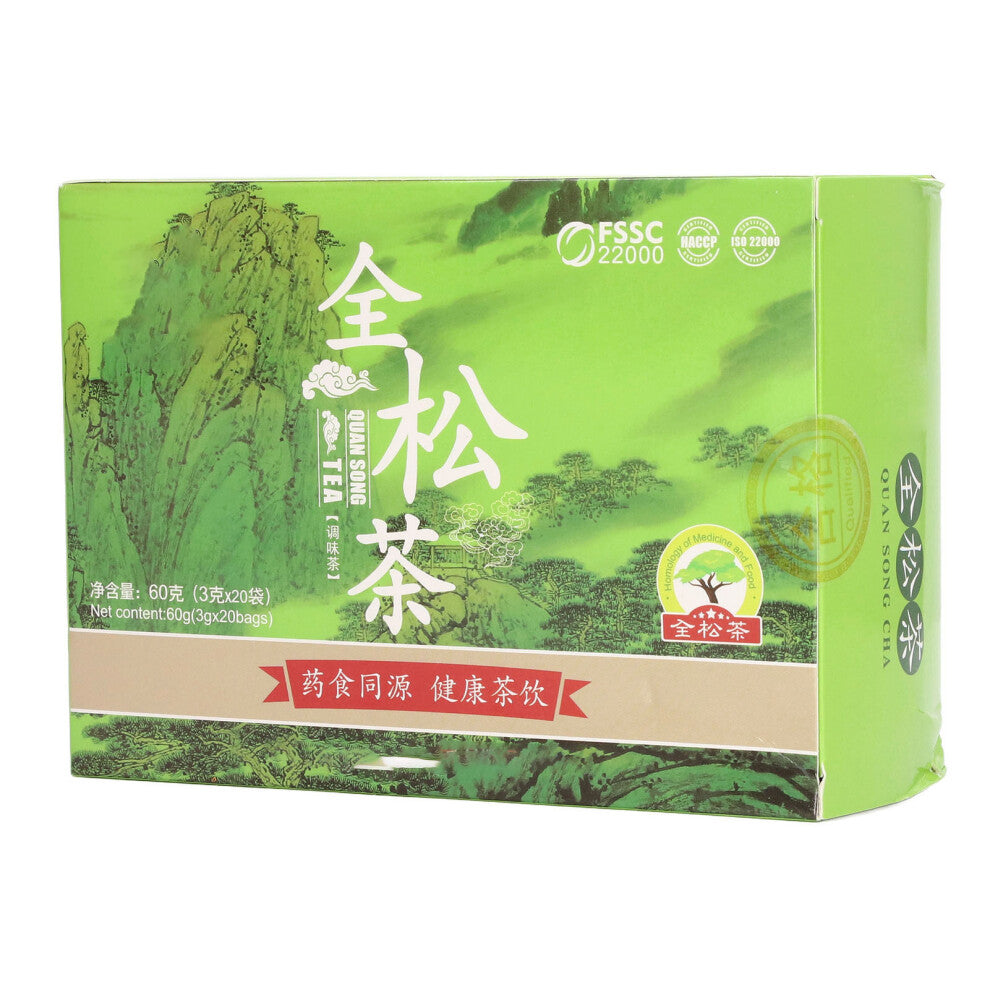 20 Count Herbal Tea Bags Brewing Tea Pine Pollen Slimming Teabag for Women 3g Per Pack