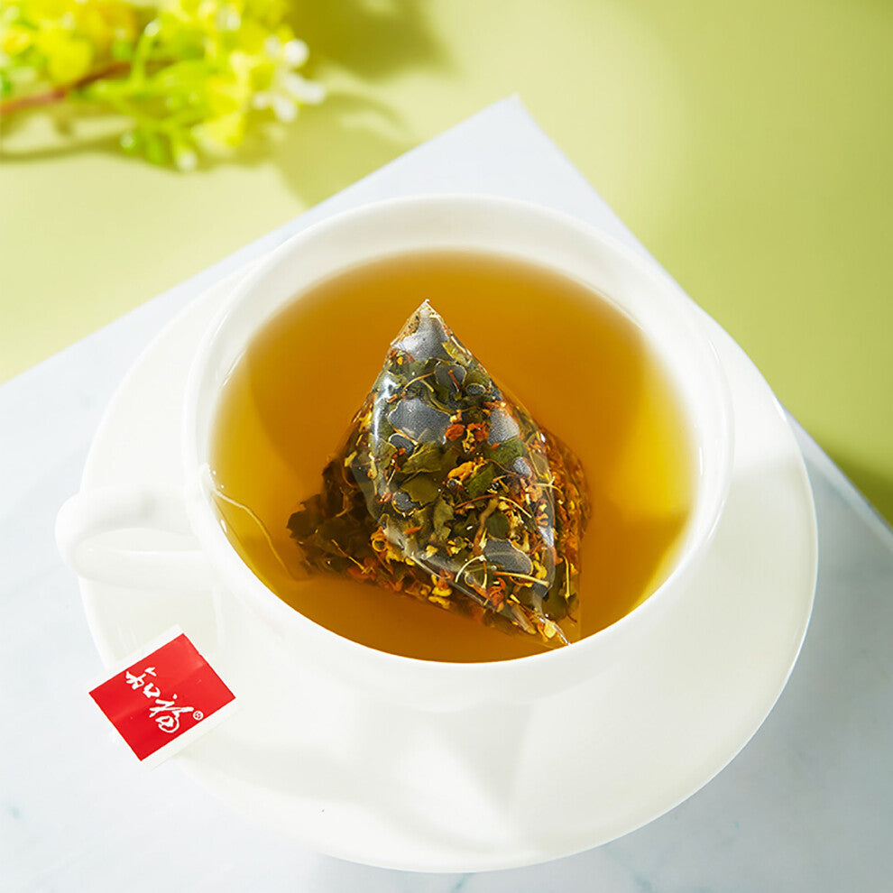 22 Count Osmanthus Oolong Tea Bags Dried Flavored Herbal Tea Thirst Quenching Tea for Relax