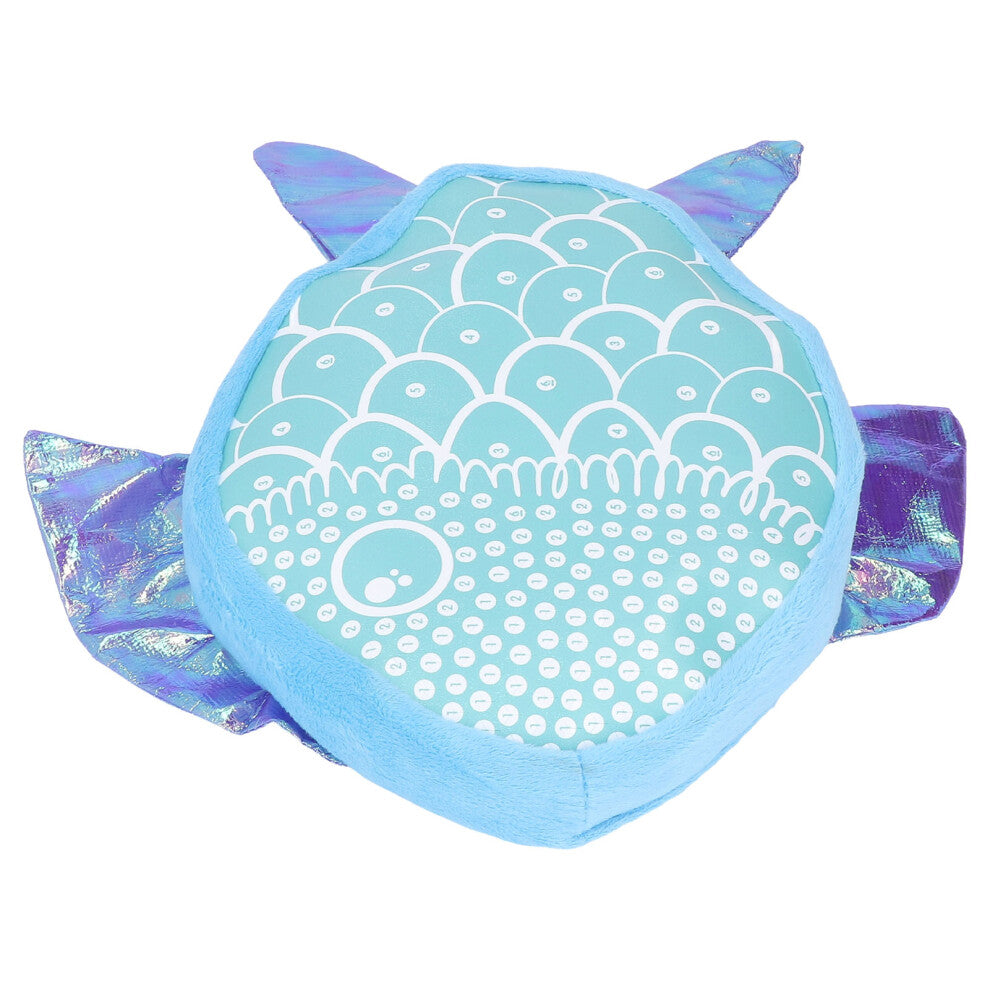 DIY Plush Craft Pillow Puzzle Cute Plush Doll DIY Decompression Pillow for Kids Over 6 Years Old Fairy Fish Pillow 33388