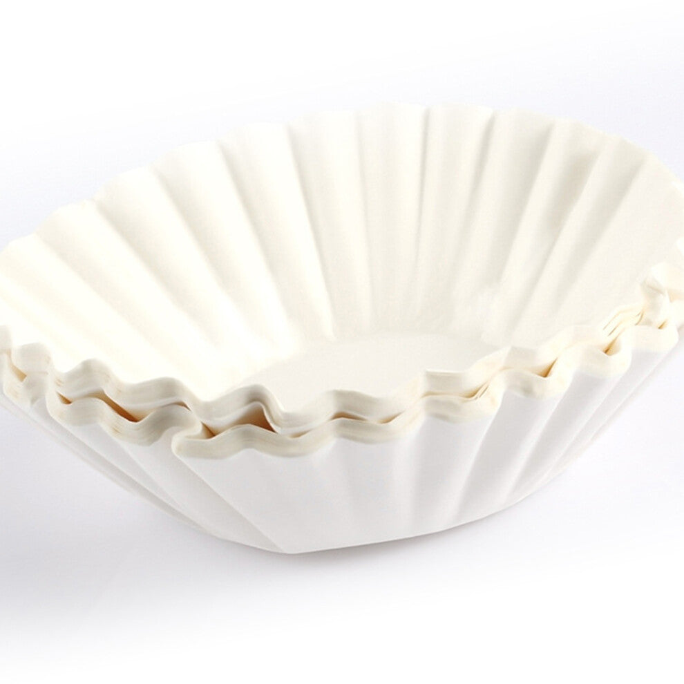 Disposable Coffee Filter Set Basket Coffee Filter Paper Replacement Accessory for Coffee Maker 50 Sheet
