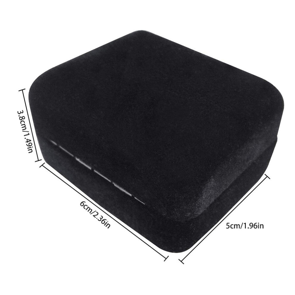 Velvet Jewelry Box with LED Light Glowing Ring Box for Exhibition Engagement