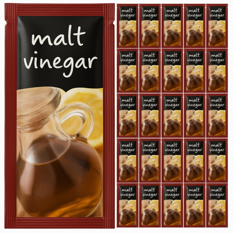 Lichfield Vinegar Sachets Bundle - 75 x 7ml Individual Portable Packs - Ideal for Travel, Takeaways, Lunchboxes & On-the-Go Use