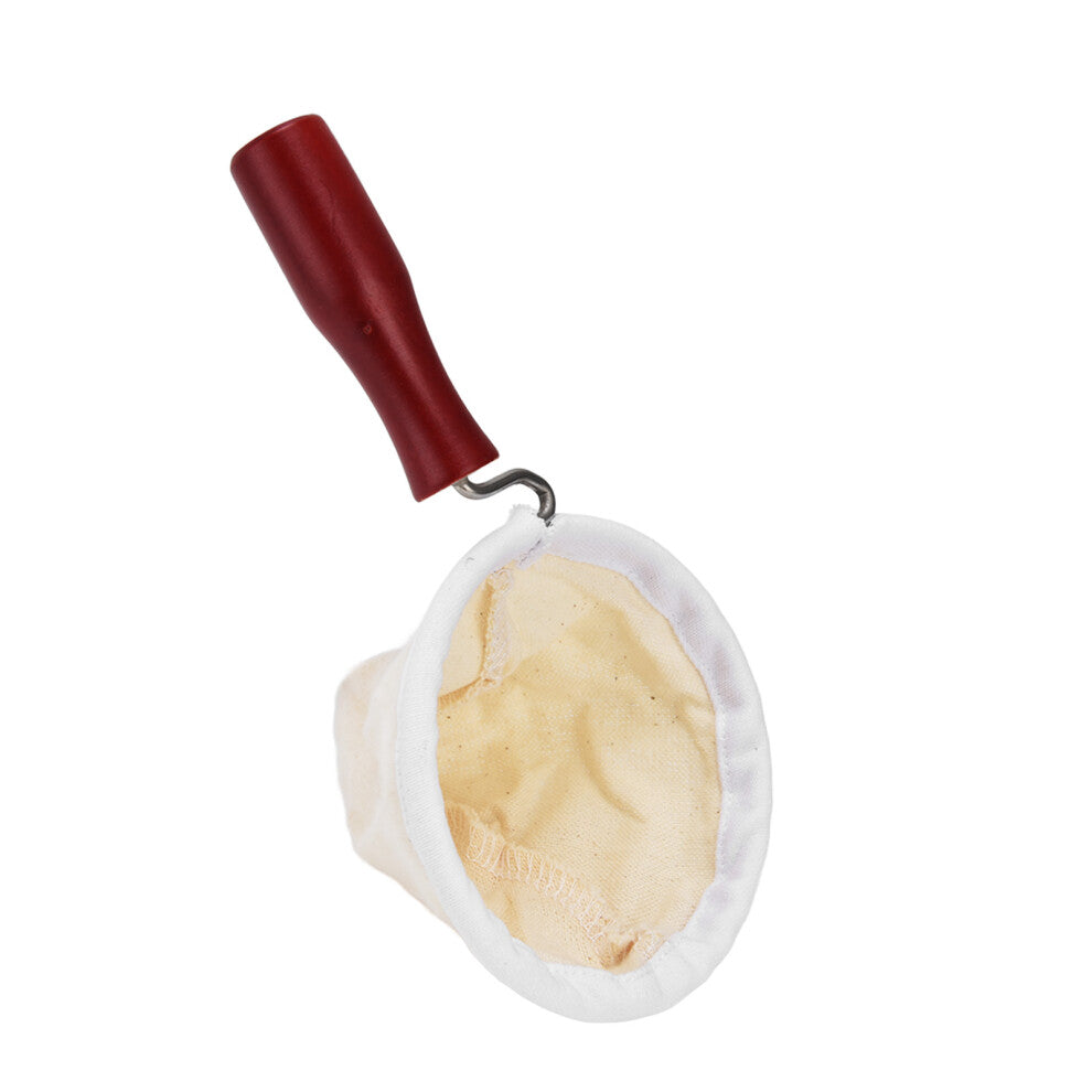 Flannel Cloth Coffee Filter Cold Brew Coffee Strainer Bags Reusable with Handle for Hand Drip100mm Inner Diameter