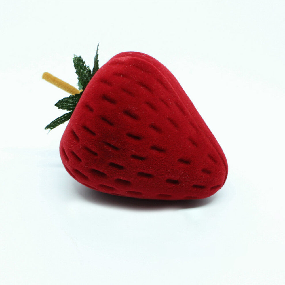 Ring Storage Case Cute Strawberry Shape Ring Protector Jewelry Box for Engagement and Wedding