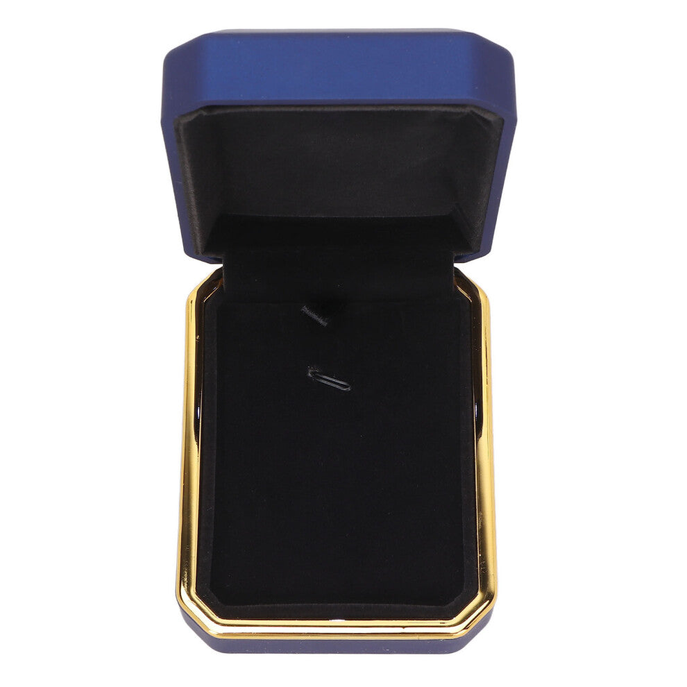 Jewelry Display Box Light Flocking Inside Rings Pendant Storage Gift Box for Engagement Wedding SupplyBlue