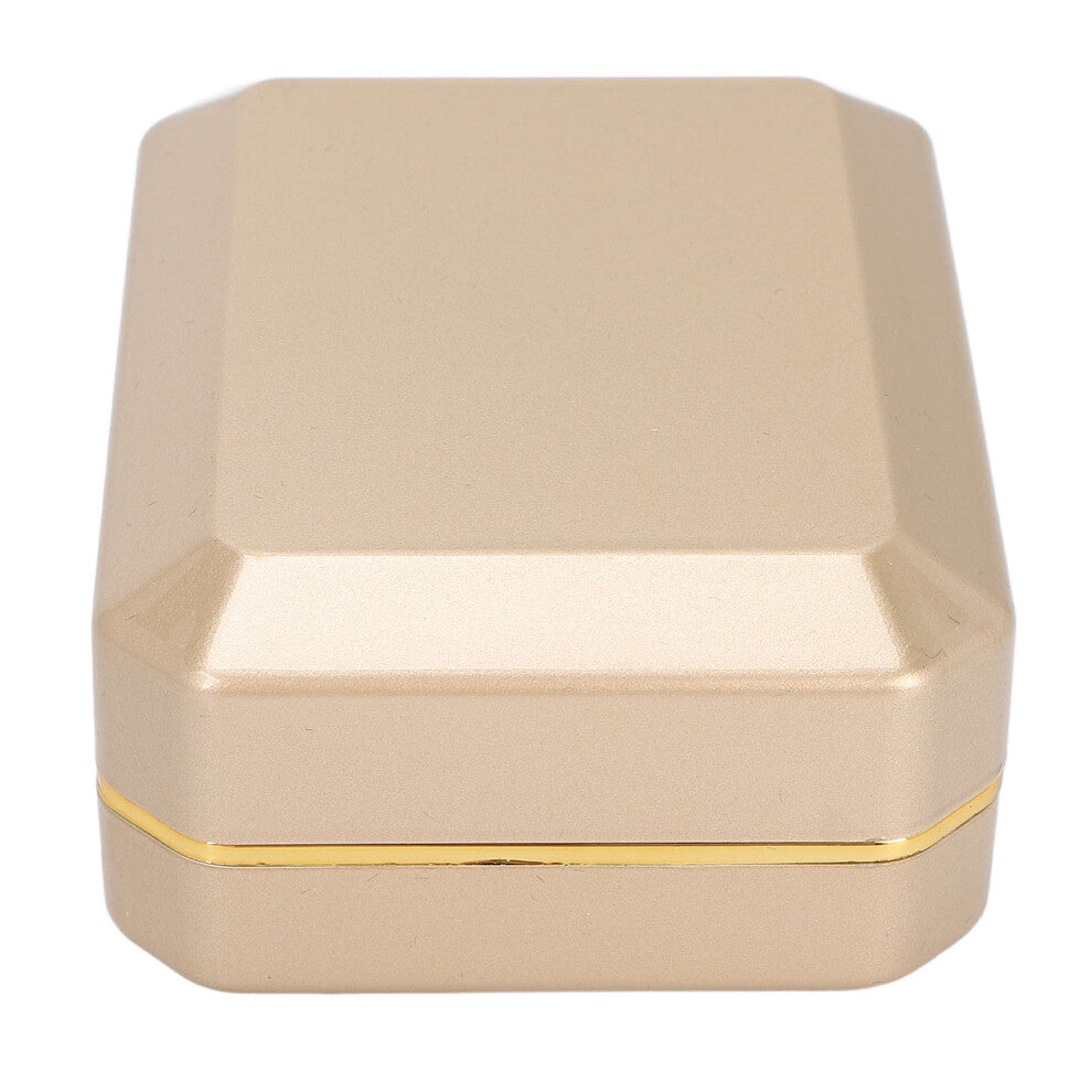 Jewelry Display Box Light Flocking Inside Rings Pendant Storage Gift Box for Engagement Wedding SupplyGold