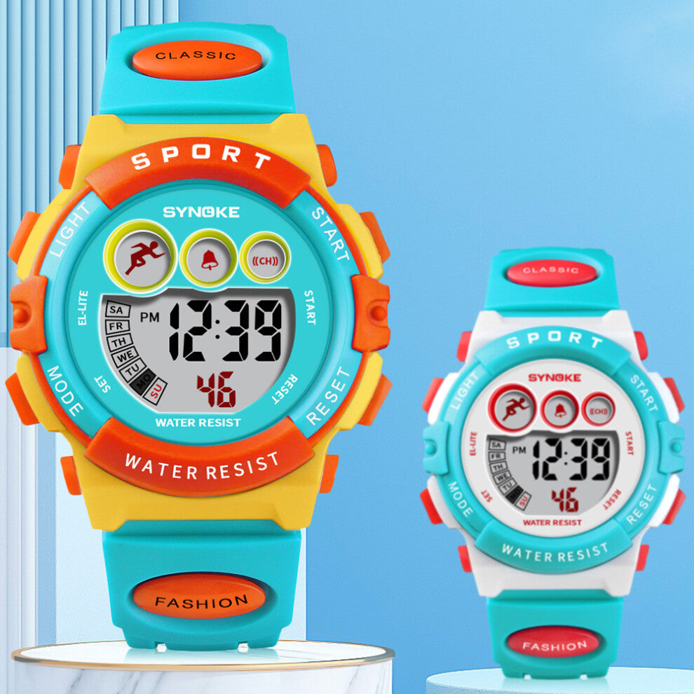 Kids Watch Sports Digital Waterproof Led Watches Alarm Watches for Boy Girls Children