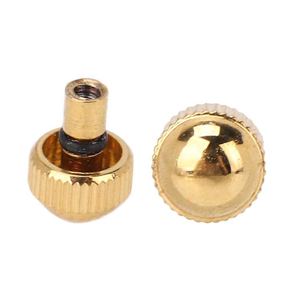 5pcs Watch Crown Spare Parts Steel Quartz Mechanical Watch Head Replacement Accessories Golden3mm - 0.12in