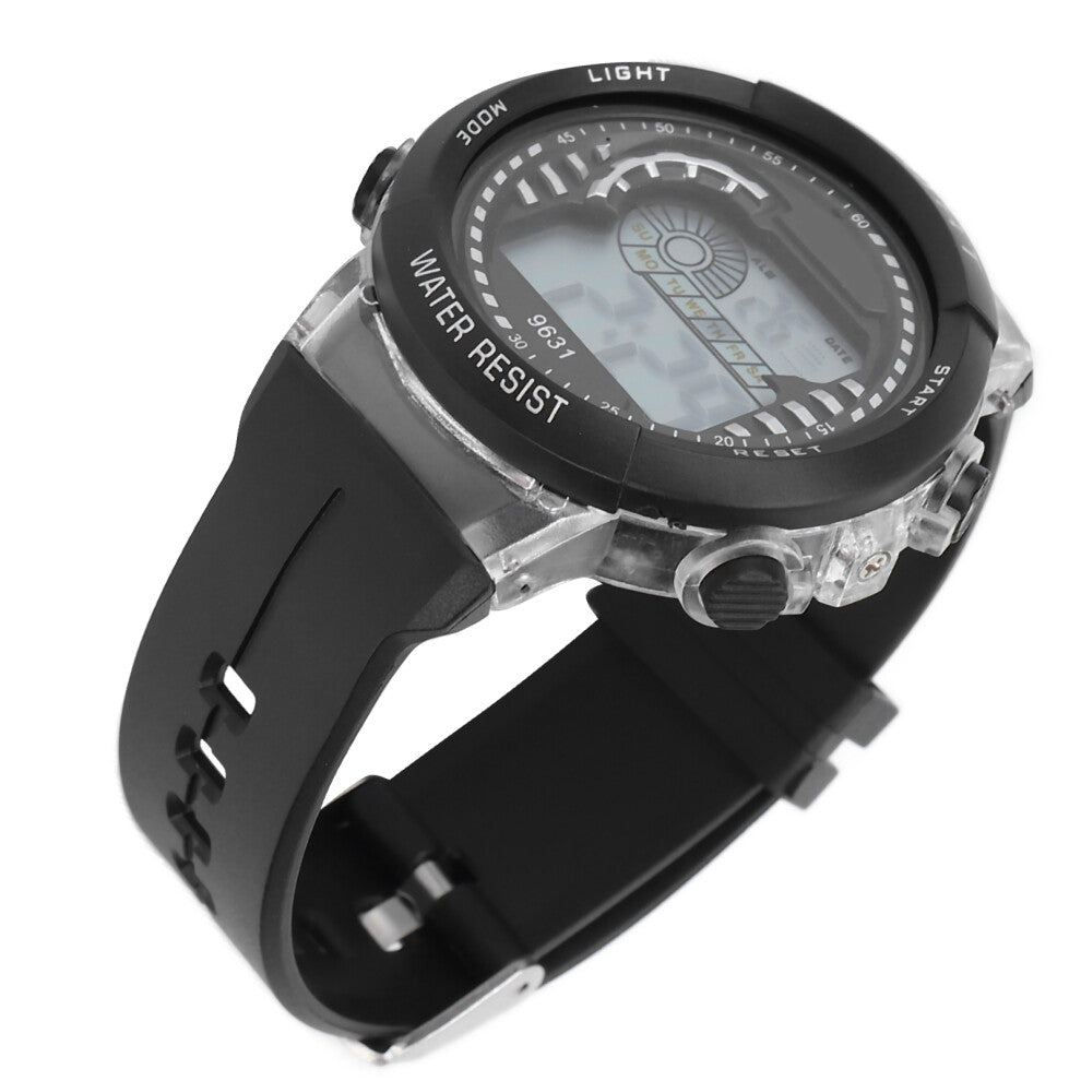 Kids Watch Waterproof Sports Multifunctional Digital Electronic Watches for OutdoorBlack